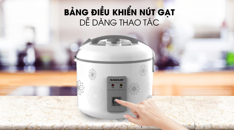 Nồi cơm nắp gài Sunhouse 1.8 lít SHD8603