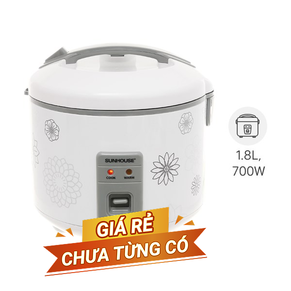 Nồi cơm nắp gài Sunhouse 1.8 lít SHD8603