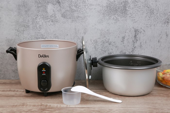 Nồi cơm nắp rời Delites 1.8 lít RC-10W003 Màu Nâu