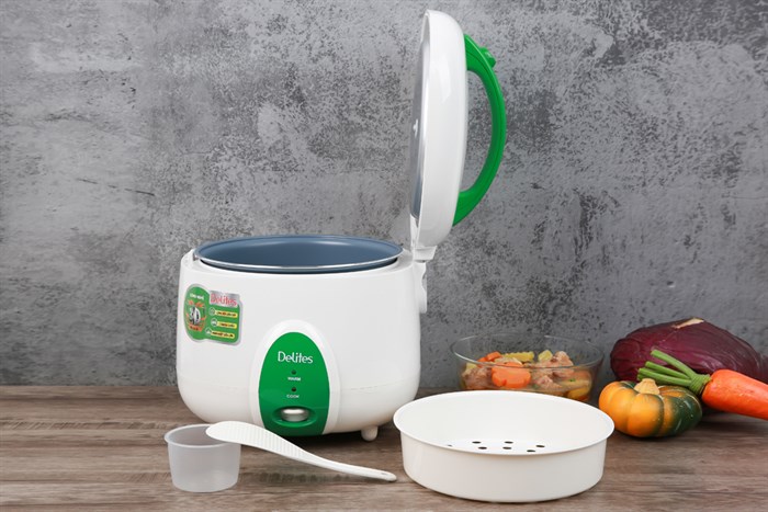 Nồi cơm nắp gài Delites 1.8 lít NCG1010 Màu Trắng