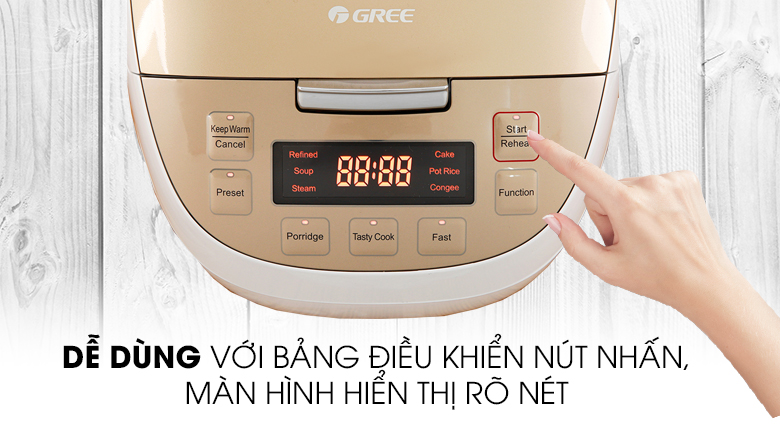 Nồi cơm cao tần GREE 1.5 lít GDCFWK-4004Ca