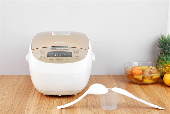Nồi cơm cao tần GREE 1.5 lít GDCFWK-4004Ca Màu Trắng - Vàng