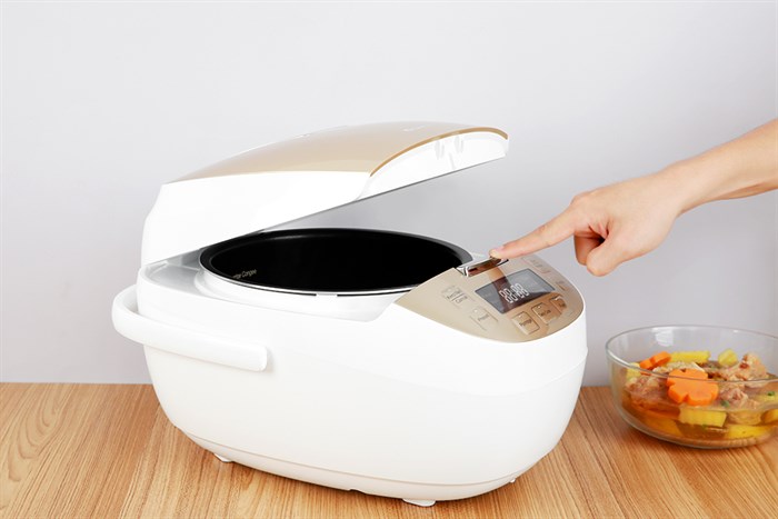 Nồi cơm cao tần GREE 1.5 lít GDCFWK-4004Ca Màu Trắng - Vàng