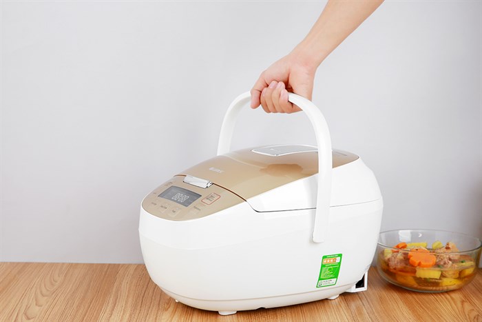 Nồi cơm cao tần GREE 1.5 lít GDCFWK-4004Ca Màu Trắng - Vàng