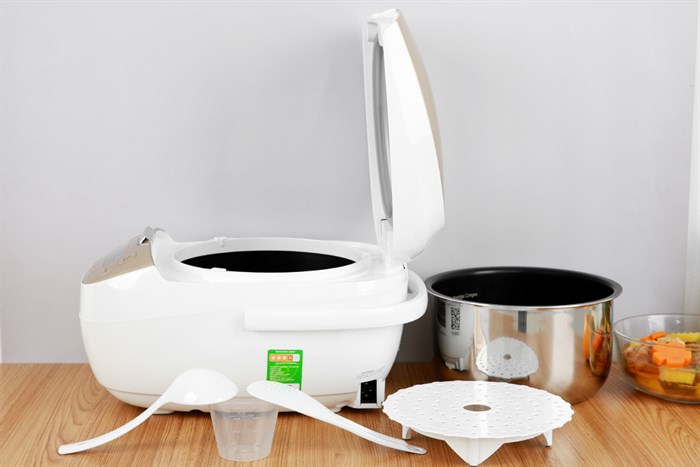 Nồi cơm cao tần GREE 1.5 lít GDCFWK-4004Ca Màu Trắng - Vàng