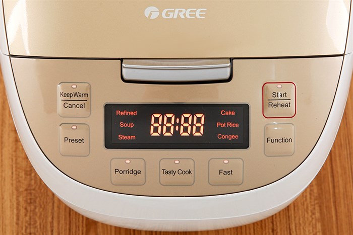 Nồi cơm cao tần GREE 1.5 lít GDCFWK-4004Ca Màu Trắng - Vàng