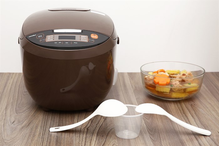 Nồi cơm điện tử Comfee 1.8 lít CR-FD1820B Màu Cà phê