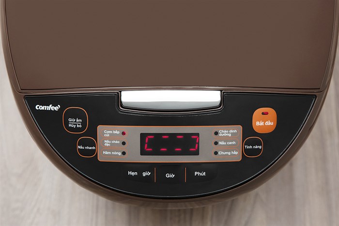 Nồi cơm điện tử Comfee 1.8 lít CR-FD1820B Màu Cà phê