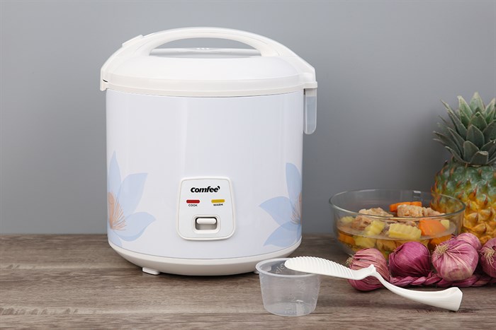 Nồi cơm nắp gài Comfee 2.2 lít CR-CM2220(C) Màu Trắng - Xanh