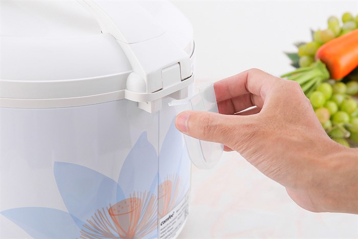 Nồi cơm nắp gài Comfee 1.5 lít CR-CM1520(D) Màu Trắng - Xanh