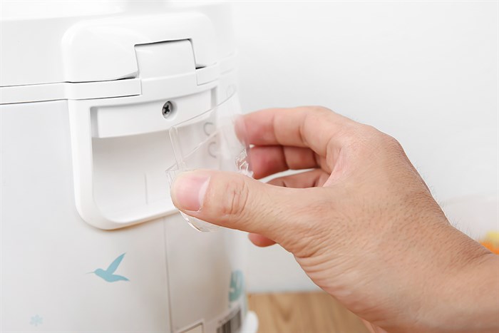 Nồi cơm nắp gài Toshiba 1 lít RC-10JH2PV(B) Màu Trắng - Xanh