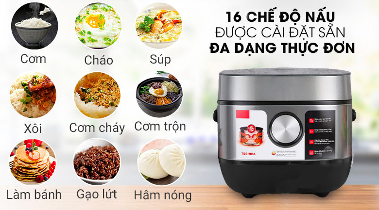 Chế độ nấu đa dạng