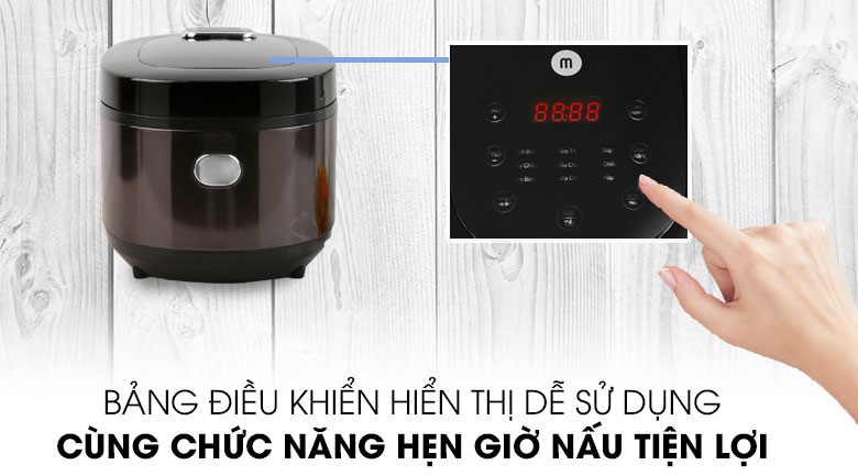 Bảng điều khiển - Nồi cơm điện tử tách đường Mishio 1.8 lít MK-194