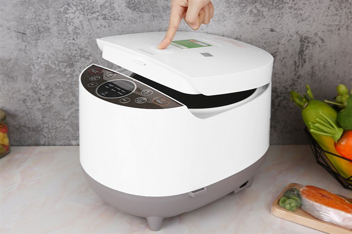 Nồi cơm điện tử Philips 1.8 lít HD4515 Màu Trắng