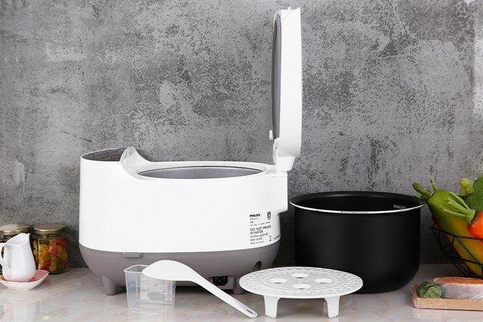 Nồi cơm điện tử Philips 1.8 lít HD4515 Màu Trắng