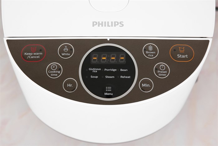 Nồi cơm điện tử Philips 1.8 lít HD4515 Màu Trắng