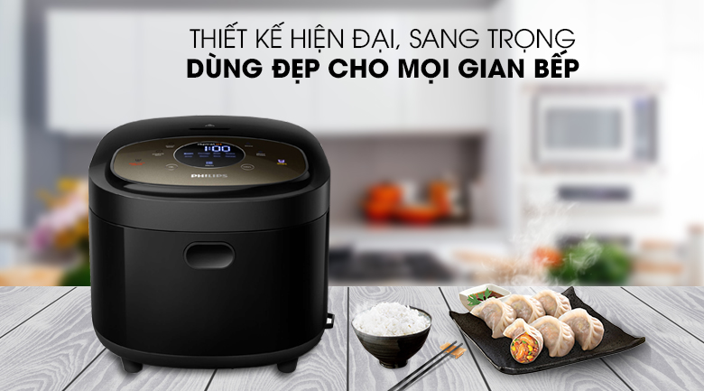 Sang đẹp - Nồi cơm cao tần Philips 1.5 lít HD4528