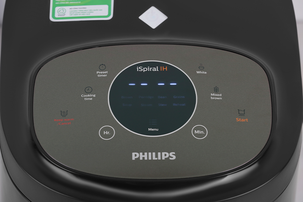 Nồi cơm cao tần Philips 1.5 lít HD4528 Màu Đen