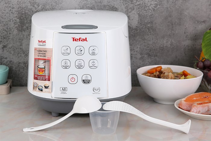 Nồi cơm điện tử Tefal 1.8 lít RK732168 Màu Trắng