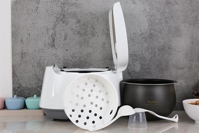 Nồi cơm điện tử Tefal 1.8 lít RK732168 Màu Trắng