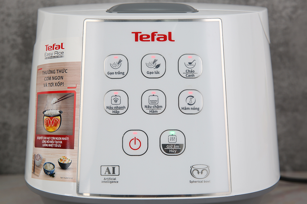 Nồi cơm điện tử Tefal 1.8 lít RK732168 Màu Trắng