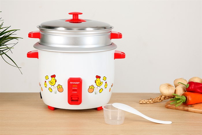 Nồi cơm điện nắp rời Sharp 2.2 lít KSH-D22SV-CH Màu Trắng