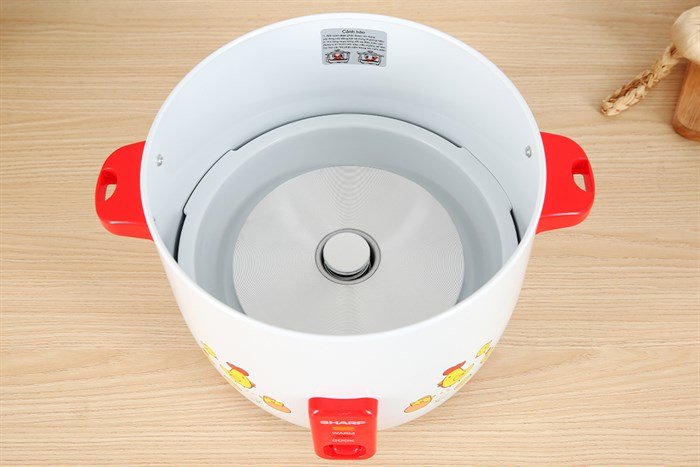 Nồi cơm điện nắp rời Sharp 2.2 lít KSH-D22SV-CH Màu Trắng