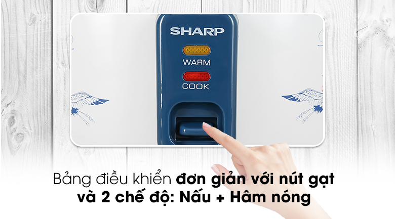Nồi cơm điện nắp rời Sharp 2.8 lít KSH-D28SV-CR