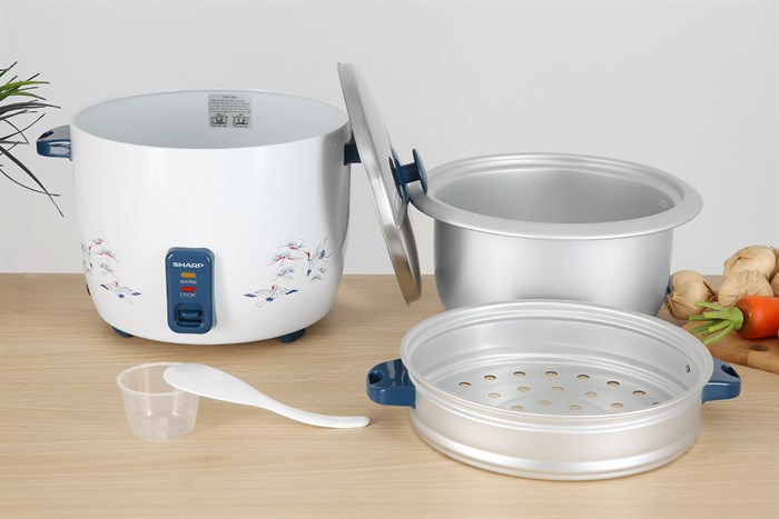 Nồi cơm điện nắp rời Sharp 2.8 lít KSH-D28SV-CR Màu Trắng