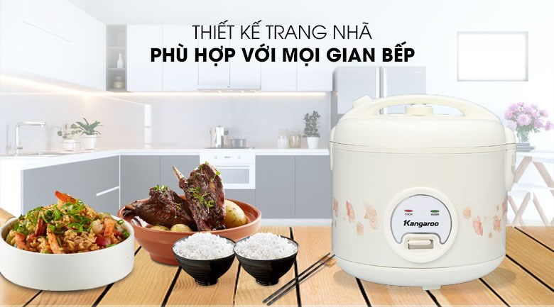 Nồi cơm nắp gài Kangaroo 1.8 lít KG18RC3 - 10