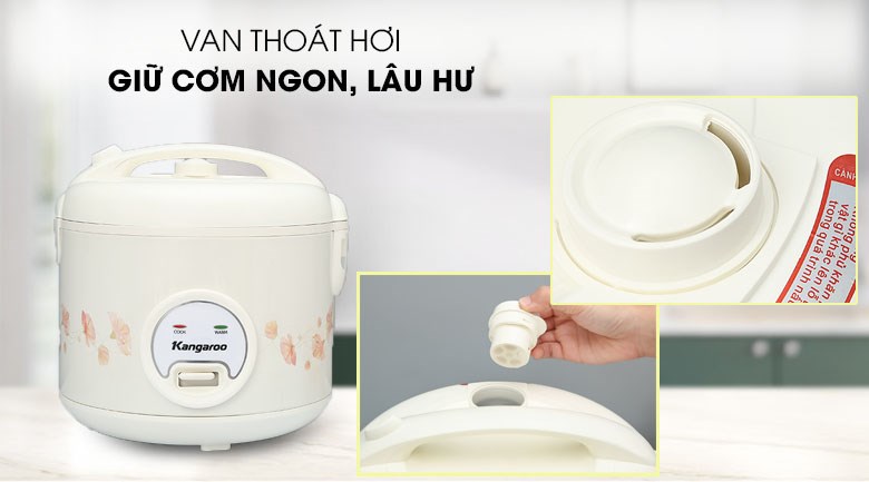 Nồi cơm nắp gài Kangaroo 1.8 lít KG18RC3 - 15
