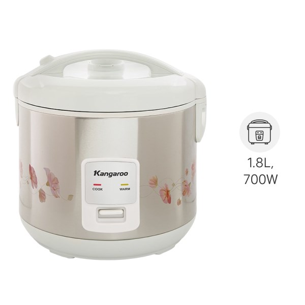 Nồi Cơm Nắp Gài Kangaroo 1.8 Lít Kg18Rc3