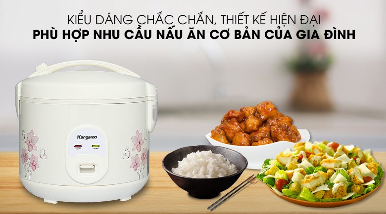 Nồi cơm điện nắp gài Kangaroo KG12RC1 1.2 lít