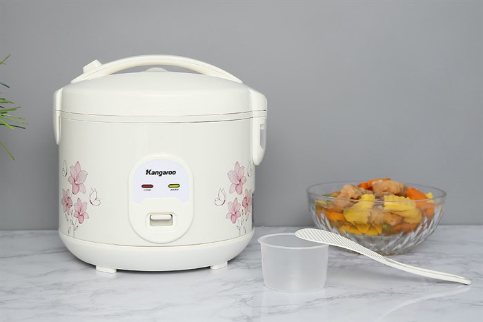Nồi cơm nắp gài Kangaroo 1.2 lít KG12RC1 Màu Trắng