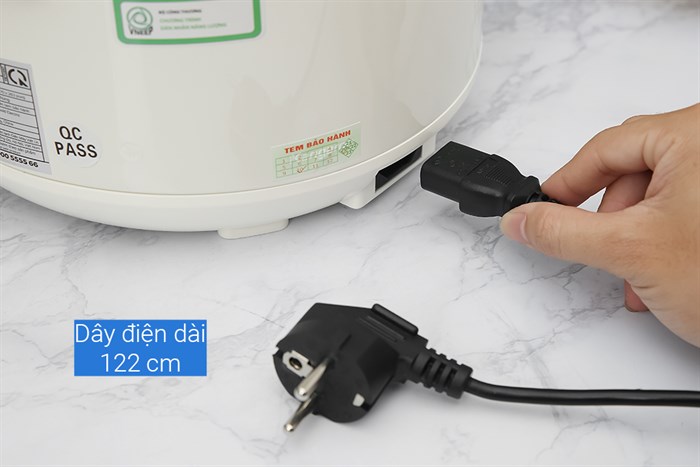 Nồi cơm nắp gài Kangaroo 1.2 lít KG12RC1 Màu Trắng