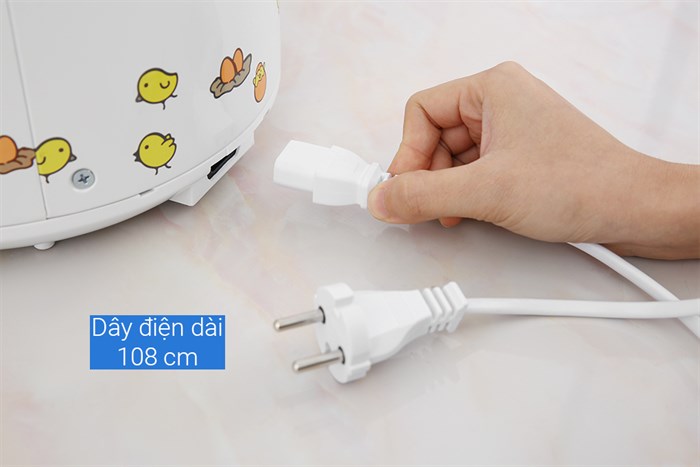 Nồi cơm nắp gài Sharp 1.8 lít KS-183TJV-CH Màu Trắng