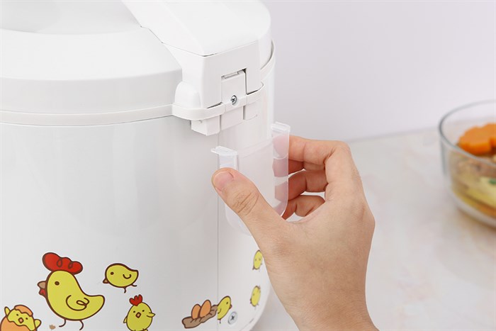 Nồi cơm nắp gài Sharp 1.8 lít KS-183TJV-CH Màu Trắng