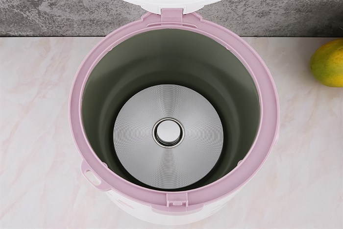 Nồi cơm nắp gài Hommy 1.8 lít X2522 Màu Trắng - Hồng