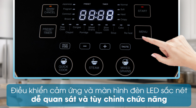 Nồi cơm cao tần Sharp 1.8 lít KS-IH191V-BK