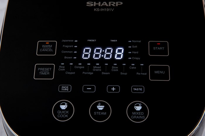Nồi cơm cao tần Sharp 1.8 lít KS-IH191V-BK Màu Đen