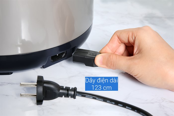 Nồi cơm nắp gài Happycook 1.8 lít HCJ-180V Màu Trắng - Đen