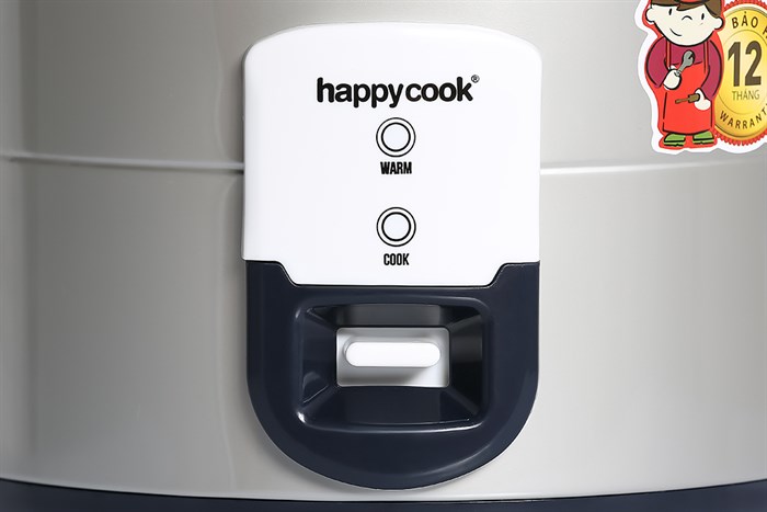 Nồi cơm nắp gài Happycook 1.8 lít HCJ-180V Màu Trắng - Đen