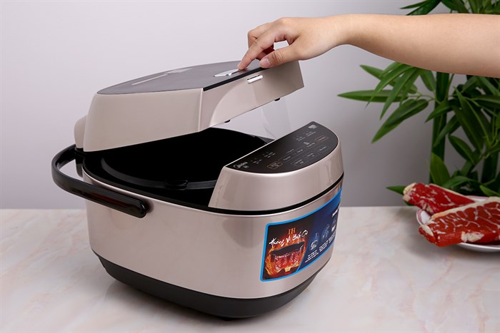 Nồi cơm cao tần Midea 1.8 lít MB-HS5008 Màu Hồng Gold