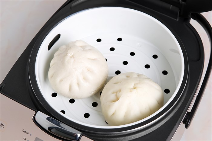 Nồi cơm điện tử Midea 1.8 lít MB-FS5021 Màu Trắng - Xám