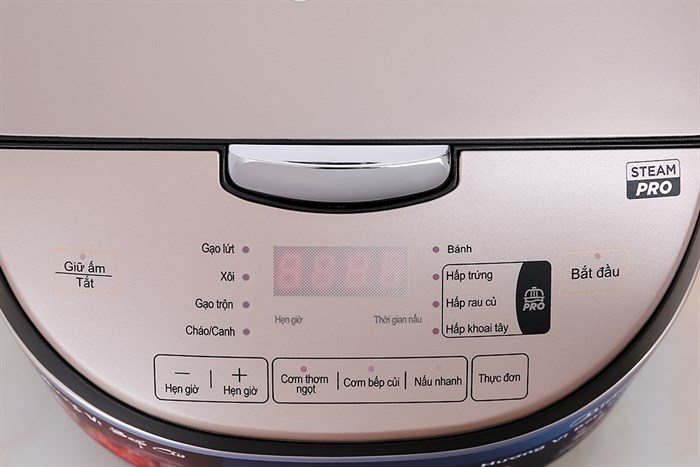 Nồi cơm điện tử Midea 1.8 lít MB-FS5021 Màu Trắng - Xám