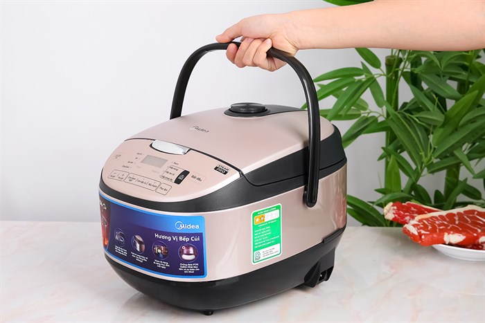 Nồi cơm điện tử Midea 1.8 lít MB-FS5021 Màu Trắng - Xám