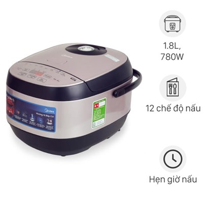 Nồi cơm điện tử Midea 1.8 lít MB-FS5023