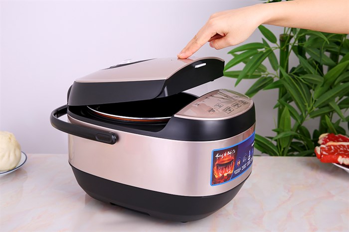 Nồi cơm điện tử Midea 1.8 lít MB-FS5023 Màu Vàng đồng