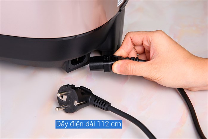 Nồi cơm điện tử Midea 1.8 lít MB-FS5023 Màu Vàng đồng