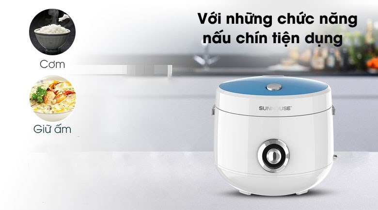 Nồi cơm nắp gài Sunhouse 1.8 lít SHD8606